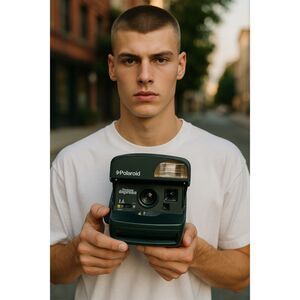 Vintage Poloroid Green One-Step Express -- ITEM #3316